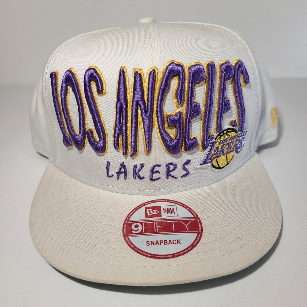 Vintage Los Angeles Lakers New Era 9fifty Hardwood Classics Snapback White